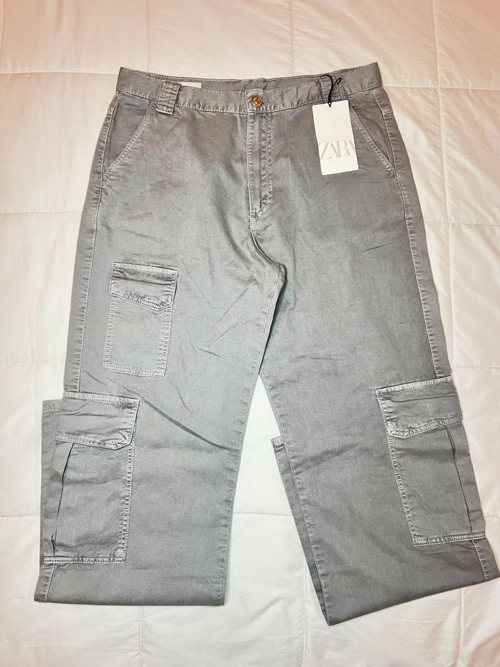 CARGO ZARA GRIS (38)