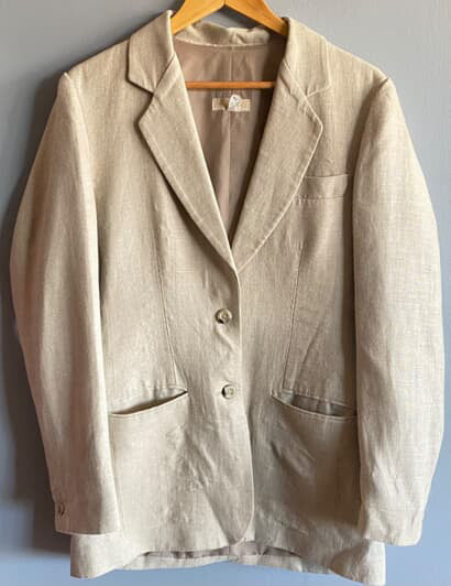 CONJUNTO BLAZER Y PANTALÓN LINO (M)