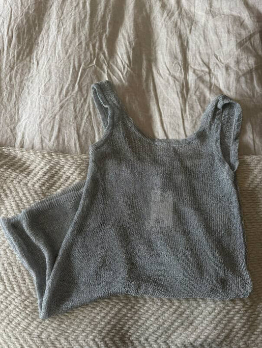 VESTIDO MALLA BRILLOS H&M (S)