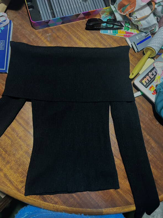 CHALECO OFF SHOULDER ZARA (S)