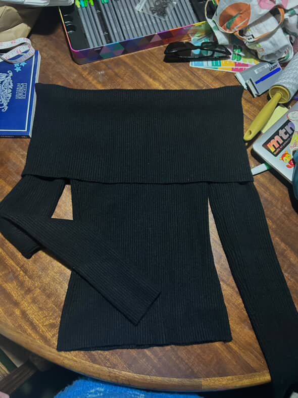 CHALECO OFF SHOULDER ZARA (S)