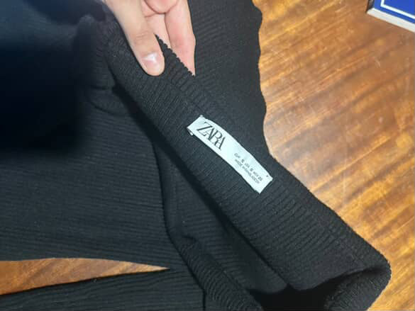 CHALECO OFF SHOULDER ZARA (S)