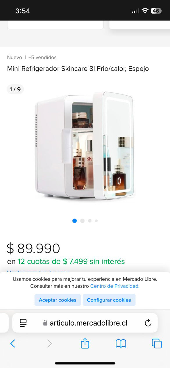 REFRIGERADOR DE SKINCARE