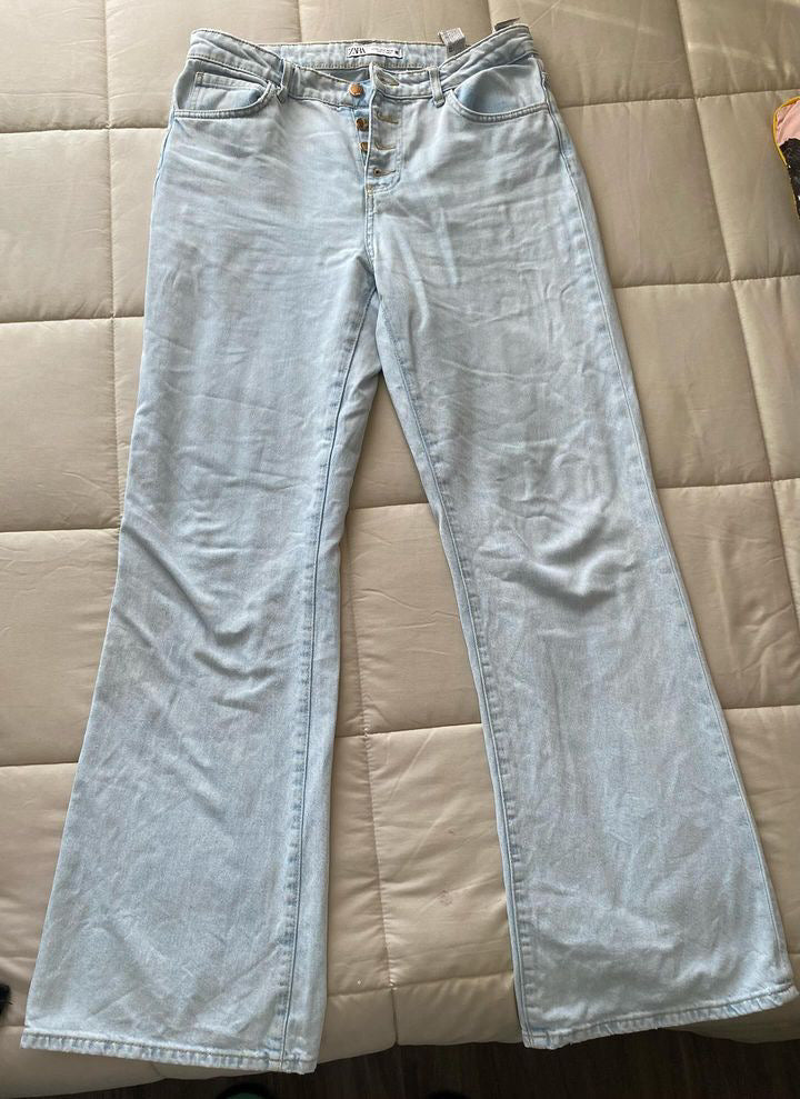 PANTALÓN WIDE LEG ZARA (40)