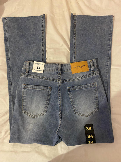 JEANS FLARE CROP CORONA (34/36)