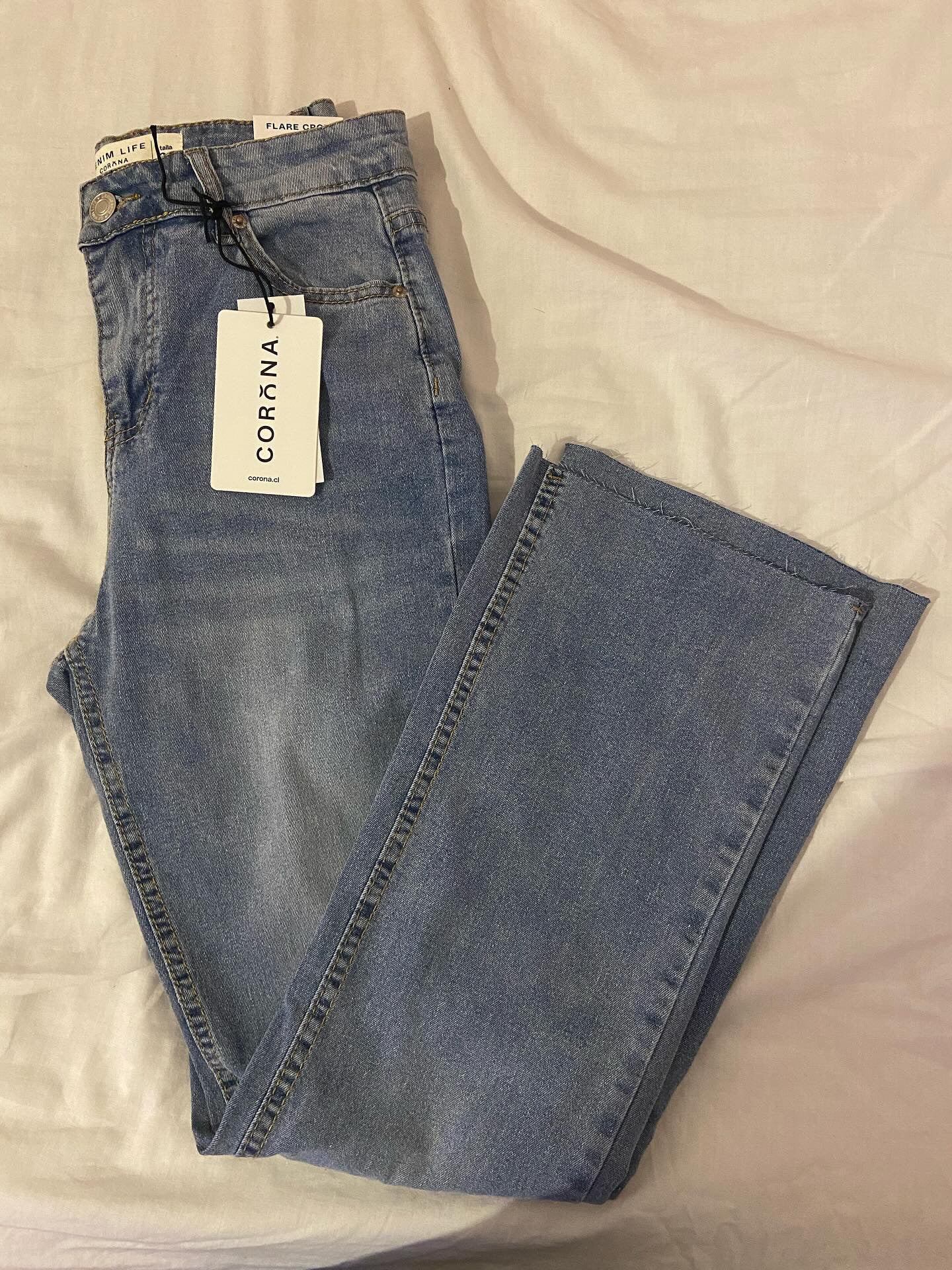 JEANS FLARE CROP CORONA (34/36)